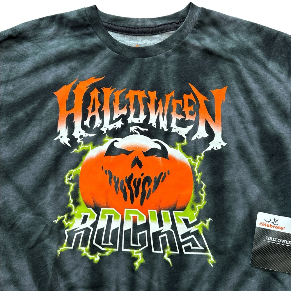 Halloween Rocks U.S. Tour Graphic Pumpkin Shirt Size Large 10-12 Youth Kids